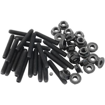 AeroFlow=Mitsubishi Evo & Mazda 13B Oil Pan Stud Kit M6 Steel Studs and Nuts Pack of 23