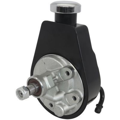 AeroFlow=Saginaw Power SteeringPump - Black Finish GM Saginaw Pump with No Pulley
