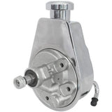 AeroFlow=Saginaw Power SteeringPump - Chrome Finish GM Saginaw Pump with No Pulley