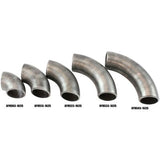 AeroFlow=1-3/8" (35mm) Steam Pipe Tube 45 Degree Bend 1.5D Radius 1/8"