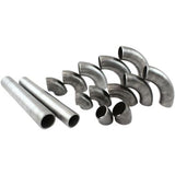 AeroFlow=1-3/8" (35mm) Steam Pipe Tube 45 Degree Bend 1.5D Radius 1/8"