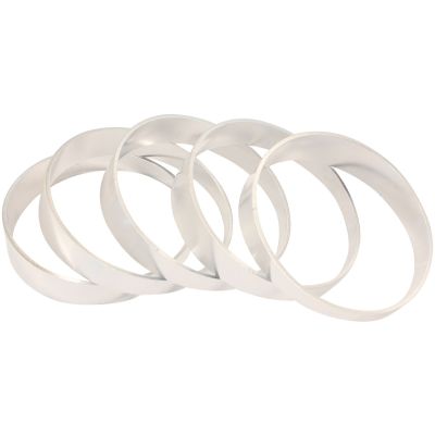 AeroFlow=Aluminium 4.00" Pie Cuts Sold as a Pack of 5 to make a 45° Bend