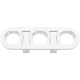 AeroFlow=Universal Modular 3-Port Billet Bulkhead Plate Polished Finish