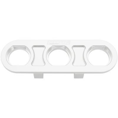 AeroFlow=Universal Modular 3-Port Billet Bulkhead Plate Polished Finish