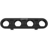 AeroFlow=Universal Modular 4-Port Billet Bulkhead Plate Black Finish