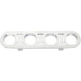 AeroFlow=Universal Modular 4-Port Billet Bulkhead Plate Polished Finish