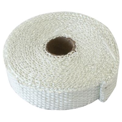 AeroFlow=Exhaust Insulation Wrap 1" Wide 15ft Length White