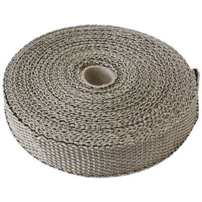 AeroFlow=Exhaust Insulation Wrap 1" Wide 50ft Length Titanium