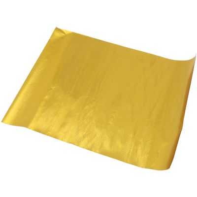 AeroFlow=Gold Heat Barrier 12" x 12" Sheet Adhesive backed Aluminised surface