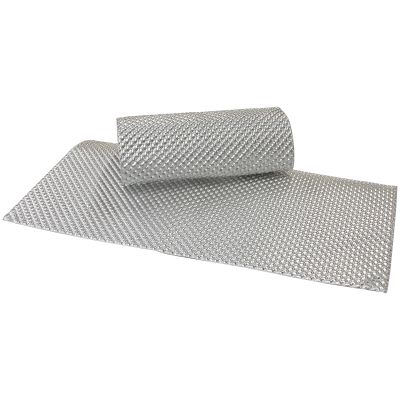 AeroFlow=Aluminium Embossed Heat Shield - Silver Finish 12" x 12"