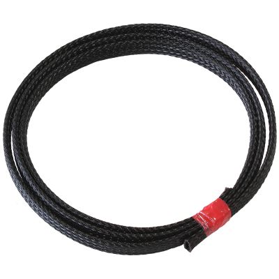 AeroFlow=Flex Braid Wrap 1/8" (3.1mm) I.D. 1 Meter Length Black Finish Tight Weave