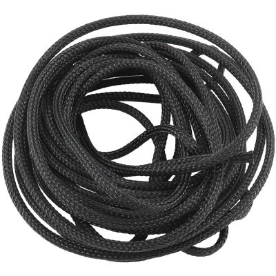 AeroFlow=Flex Braid Wrap 1/8" (3.1mm) I.D. 7.6 Meter Length Black Finish Tight Weave