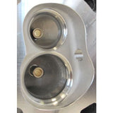 AeroFlow=Bare Small Block Chev 327-350-400 212cc Aluminum Cylinder Heads