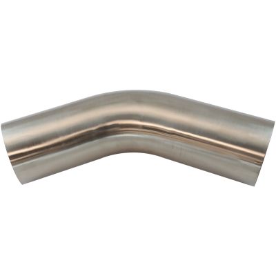 AeroFlow=Stainless Steel 45° Mandrel Bend 3" O.D .065" Wall 6" Leg