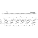 AeroFlow=Nissan RB30 Mild Steel Header Flange CNC Machined