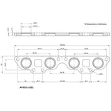 AeroFlow=Nissan SR20 Mild Steel Header Flange CNC Machined