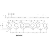 AeroFlow=Toyota 2JZ-GTE Stainless Steel Header Flange Suit Turbo Engines Only