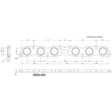 AeroFlow=Toyota 2JZ-GE Mild Steel Header Flange Suit NON Turbo Engines Only