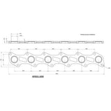 AeroFlow=Ford XR6 BA-FG Stainless Steel Header Flange Suit Barra Engines