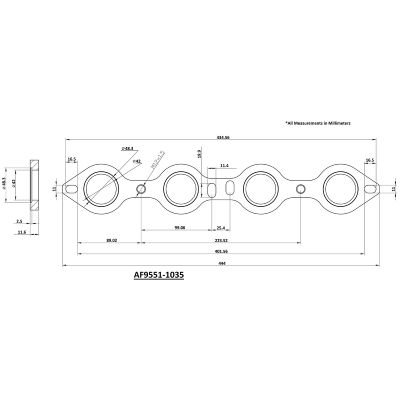 AeroFlow=GM LS Mild Steel Header Flange CNC Machined