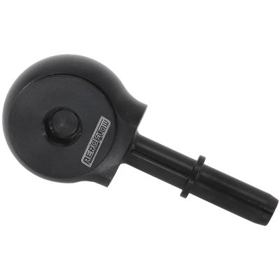 AeroFlow=90° Low Profile-6 ORB to EFI Push On 3/8"Barb Black Finish
