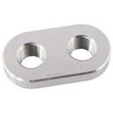 AeroFlow=Weld-In Alloy Plate with 2 x 1/8" NPT Female Ports