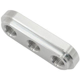 AeroFlow=Weld-In Alloy Plate with 3 x 1/8" NPT Female Ports