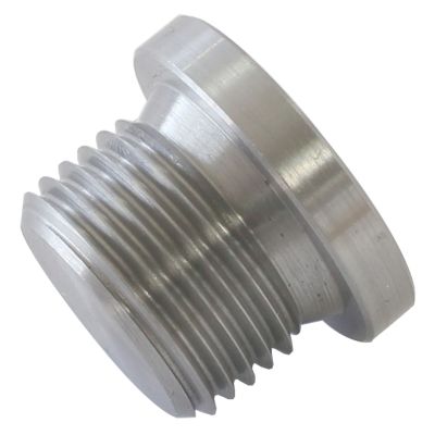 AeroFlow=Screw-In Oxygen Sensor Plug Internal Allen Key Head Design Zinc Coated Steel
