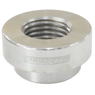 AeroFlow=Aluminum Weld-On Female Metric Fitting M14 x 1.5mm