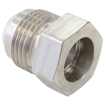 AeroFlow=Weld-On Stainless Steel Male Hex -8AN Fitting 
Suits 1/2" Hardline