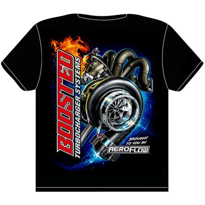 Aeroflow=Aeroflow Boosted Black T-Shirt