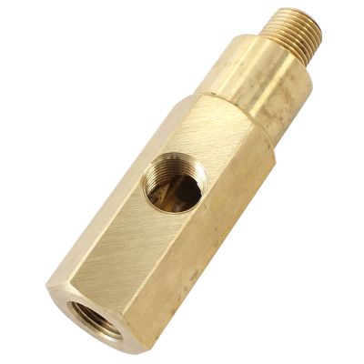 AeroFlow=Oil Pressure Gauge Adapter 1/8" NPT Male/Female Thread with 1/8" NPT