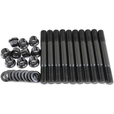 AeroFlow=Small Block Ford Windsor 351 2 Bolt Main Stud Kit 12 Point Nuts