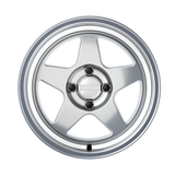 Kansei Wheels = KNP 15" - Hyper Silver Machined Lip