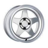 Kansei Wheels = KNP 15" - Hyper Silver Machined Lip