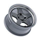 Kansei Wheels = KNP 15" - Gloss Gunmetal Machined Lip