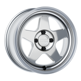 Kansei Wheels = KNP 15" - Hyper Silver Machined Lip