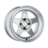 Kansei Wheels = KNP 15" - Hyper Silver Machined Lip