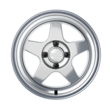 Kansei Wheels = KNP 15" - Hyper Silver Machined Lip
