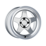 Kansei Wheels = KNP 15" - Hyper Silver Machined Lip