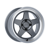 Kansei Wheels = KNP 15" - Gloss Gunmetal Machined Lip