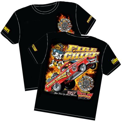 Aeroflow='Firechief' Wheelstander T-Shirt