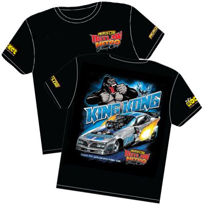 Aeroflow='King Kong' Pontiac Trans-Am Outlaw Nitro Funny Car T-Shirt