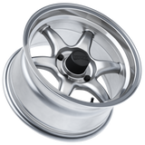 Kansei Wheels = TANDEM 15" - Hyper Silver Machined Lip