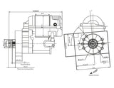 AeroFlow=Holden 253-308 XPRO High Torque Starter Suit 153Tooth Ring Gear