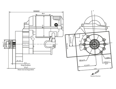AeroFlow=Holden 253-308 XPRO High Torque Starter Suit 153Tooth Ring Gear