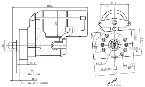 AeroFlow=GM LS Series XPRO Super Torque Starter Suit 168 Tooth Ring Gear