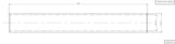 AeroFlow=1-3/8" (35mm) Steam Pipe Tube Straight 300mm Long 1/8" Wall Thickness