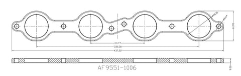 AeroFlow=GM LS 1-7/8" Round Port Header Flange Stainless Steel