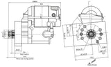 AeroFlow=Small & Big Block Chrysler XPRO High Torque Starter Suit 122 Tooth Ring Gear